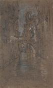 JAMES ABBOTT MCNEILL WHISTLER (AMERICAN 1834- 1903), A VENETIAN CANAL, (M. 0754)