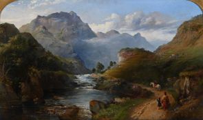 ROBERT COOPER (BRTISH FL. 1850-1874), VIEW ON THE GARRORD