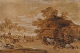 JOSEPH MALLORD WILLIAM TURNER, R.A. (BRITISH 1775-1851), THE STRAW YARD
