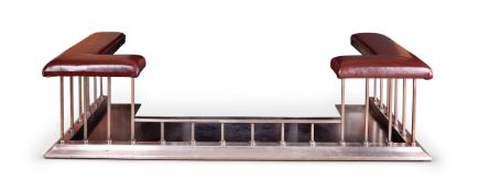 A POLISHED STEEL CLUB FENDER, EARLY 20TH CENTURY