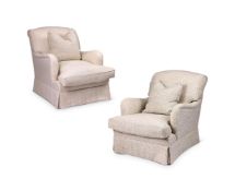 A PAIR OF ARMCHAIRS HOWARD & SONS, EARLY 20TH CENTURY
