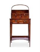 Y A GEORGE III YEWWOOD CHEVERET TABLE LATE 18TH CENTURY