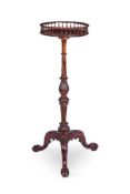 A GEORGE II OIL-GILT WALNUT TORCHÈRE