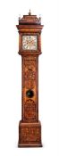 A WILLIAM III/QUEEN-ANNE WALNUT AND FLORAL MARQUETRY EIGHT-DAY LONGCASE CLOCK JOSEPH WINDMILLS