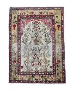 AN ISFAHAN PRAYER RUG CENTRAL PERSIA