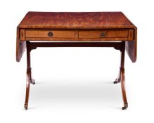 A REGENCY MAHOGANY SOFA TABLE EARLY 19TH CENTURY