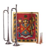 A PAIR OF PRESENTATION FANFARE TRUMPETS BOOSEY & CO