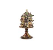 ‡ A STAFFORDSHIRE CREAMWARE MODEL OF A DOVECOTE, CIRCA 1755