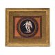 ‡ A WEDGWOOD BLACK BASALT ENCAUSTIC-DECORATED RECTANGULAR PLAQUE, LATE 18TH CENTURY - Image 1 of 2