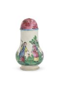 ‡ A STAFFORDSHIRE SALT-GLAZED STONEWARE CASTER, 1755-60