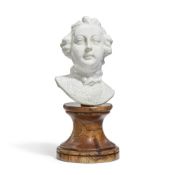 ‡ A CHELSEA PORCELAIN BUST OF WILLIAM AUGUSTUS, DUKE OF CUMBERLAND, CIRCA 1750-1752