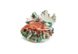 ‡ A CHELSEA PORCELAIN CRAYFISH SALT, CIRCA 1750-1752