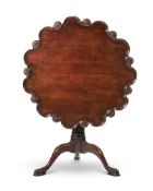 A GEORGE II MAHOGANY TRIPOD TABLE, CIRCA 1750