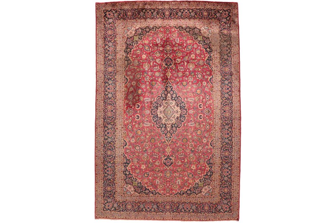 A KASHAN SILK CARPET - Image 2 of 3