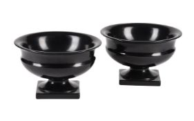 A SET OF FOUR PORTER MARBLE URNS