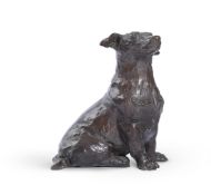 ANGELA CONNER (BRITISH B. 1935), STUDY OF TIGGA, SEATED, KING CHARLES' JACK RUSSELL
