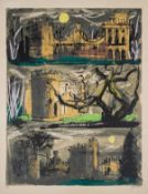 λ John Piper (1903-1992) Clytha Castle Triptych (Levinson 319)