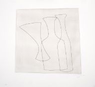 λ Ben Nicholson (1894-1982), two bottles & glass (Alan Cristea 142; Lafranca 86)
