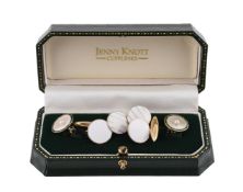 TWO MATCHED PAIRS OF CUFFLINKS