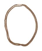 A FANCY LINK CHAIN NECKLACE