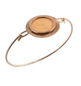 A HALF SOVEREIGN BANGLE