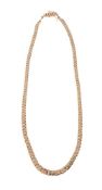 A CURB LINK CHAIN NECKLACE