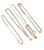 FIVE CHAIN NECKLACES