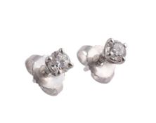 TIFFANY &CO., A PAIR OF DIAMOND EARRINGS