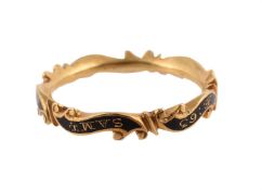 AN EARLY GEORGE III MOURNING RING