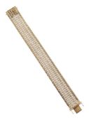A FANCY LINK BROAD BRACELET