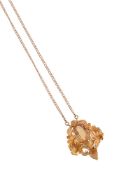 A CITRINE PENDANT