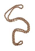 A 9 CARAT GOLD ROPETWIST CHAIN