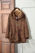 A ONE-OFF MULBERRY CHENILLE PARKER JACKET