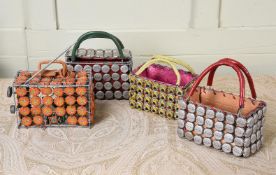 A GROUP OF THREE MULBERRY BOTTLETOP FOUNDATION LEATHER LINED HANDBAGS, CIRCA 2002