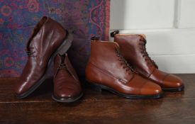 TWO PAIRS OF MULBERRY GENTLEMEN'S LEATHER BOOTS