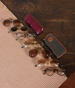 SEVEN PAIRS OF MULBERRY GLASSES AND SUNGLASSES