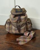A MULBERRY SPORTING PURSUITS KNAPSACK AND TWO MULBERRY TIES