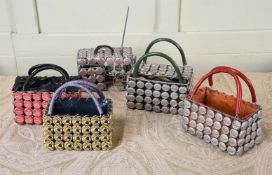 A GROUP OF FOUR MULBERRY BOTTLETOP FOUNDATION LEATHER LINED HANDBAGS, CIRCA 2002