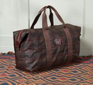 AN ICONIC MULBERRY CHECK CLIPPER SCOTCHGRAIN HOLDALL