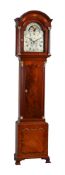 A GEORGE III MAHOGANY EIGHT-DAY LONGCASE CLOCK WITH ROLLING MOONPHASE