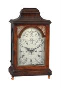 A MAHOGANY TABLE/BRACKET CLOCK