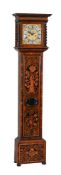 Y A FINE CHARLES II OLIVEWOOD AND FLORAL MARQUETRY EIGHT-DAY LONGCASE CLOCK WITH TEN-INCH DIAL