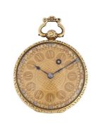 A WILLIAM IV OR EARLY VICTORIAN 18CT GOLD LEVER POCKET WATCH
