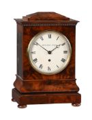 A WIILLIAM IV/EARLY VICTORIAN MAHOGANY BRACKET TIMEPIECE WITH PASSING STRIKE