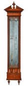 A DUTCH INLAID MAHOGANY MERCURY CONTRA-BAROMETER