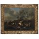 JAN VAN HUCHTENBURGH (DUTCH 1647-1733), BATTLE SCENE WITH MOUNTED COMBAT BETWEEN IMPERIAL TROOPS - Image 2 of 3