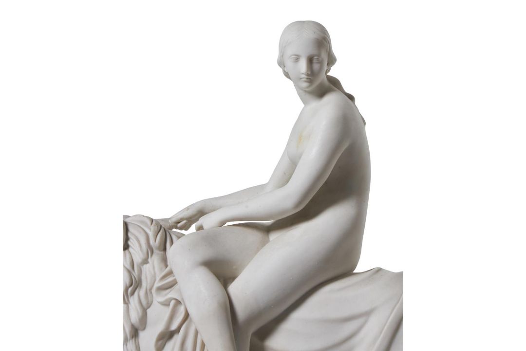 A MINTON PARIAN GROUP OF UNA AND THE LION AFTER THE MODEL BY JOHN BELL (1812-95), THIRD QUARTER 19TH - Image 5 of 6