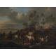 JAN VAN HUCHTENBURGH (DUTCH 1647-1733), BATTLE SCENE WITH MOUNTED COMBAT BETWEEN IMPERIAL TROOPS - Image 1 of 3