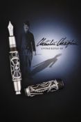 Y MONTBLANC, CHARLIE CHAPLIN SKELETON 88, A LIMITED EDITION FOUNTAIN PEN