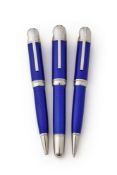 MONTBLANC, WRITERS EDITION, JULES VERNE, A LIMITED EDITION THREE PEN SET